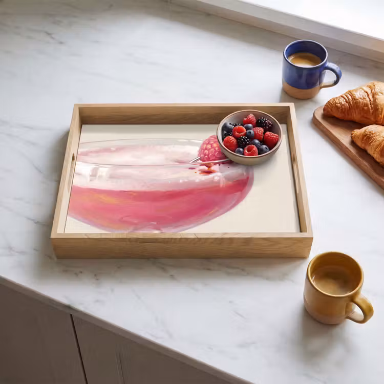 Dienblad - Cocktail - Framboos - Drank - Modern - Roze — 4