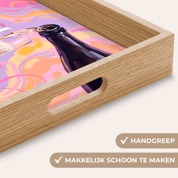 Dienblad - Drank - Inschenken - Feest - Abstract - Roze — 5