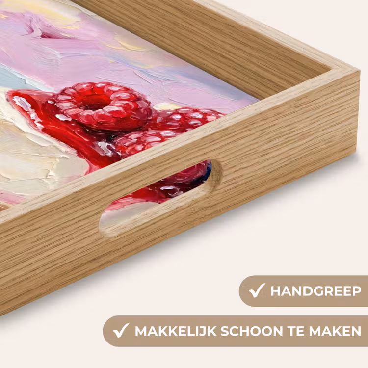 Dienblad - Eten - Cheesecake - Bessen - Abstract - Roze — 5