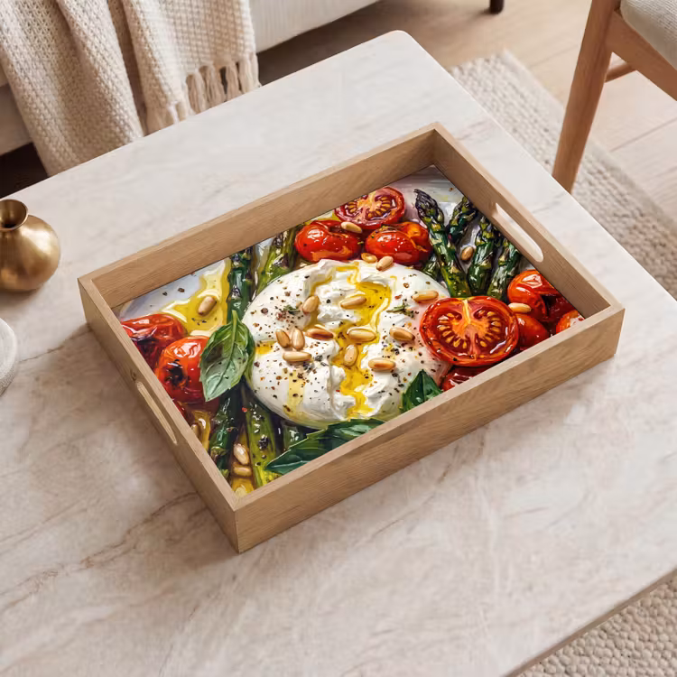 Dienblad - Eten - Groenten - Kaas - Modern - Vers — 2