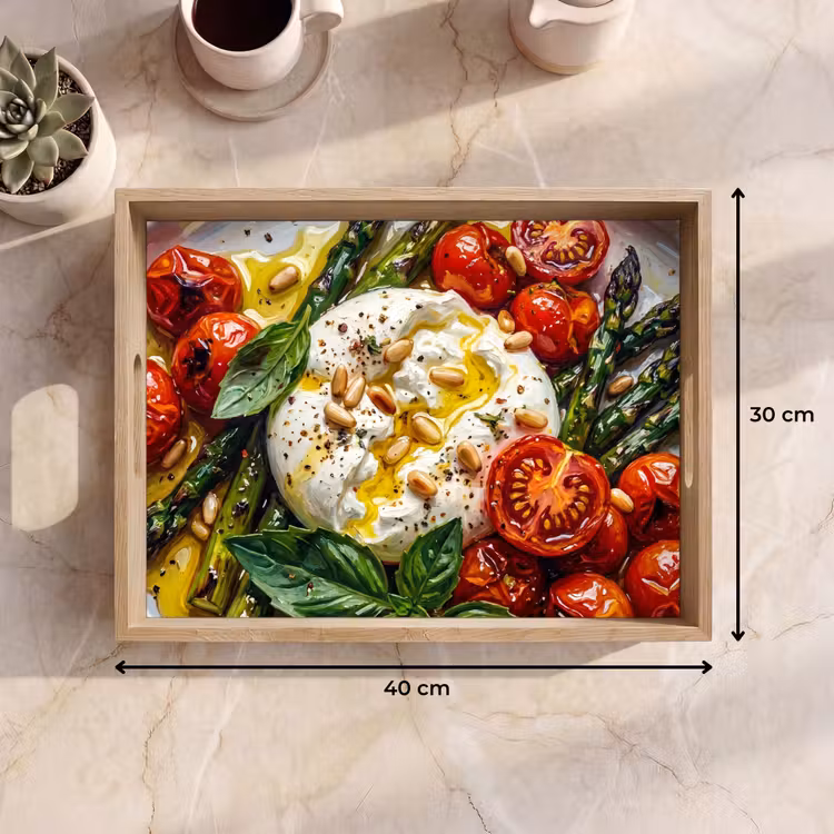 Dienblad - Eten - Groenten - Kaas - Modern - Vers — 9