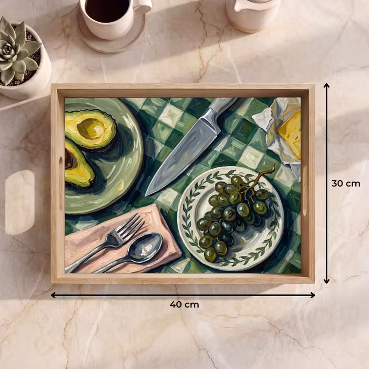 Dienblad - Eten - Ontbijt - Tafel - Modern - Groen — 9