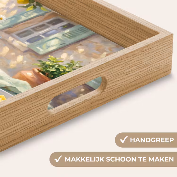 Dienblad - Eten - Terras - Zomer - Geschilderd - Geel — 5