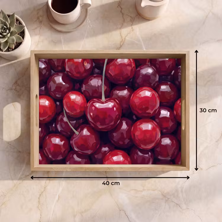 Dienblad - Fruit - Kersen - Eten - Modern - Rood — 9