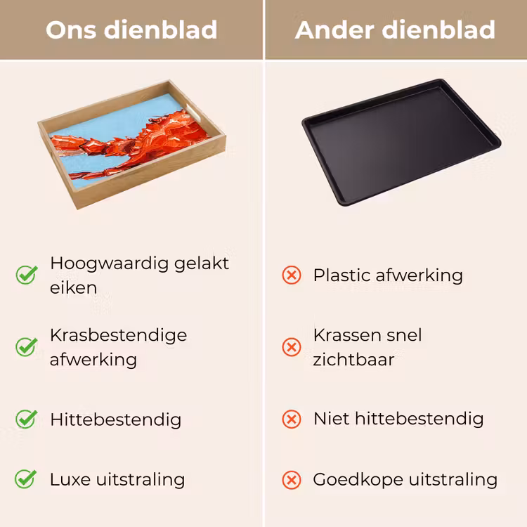 Dienblad - Krab - Zee - Dieren - Abstract - Rood — 3