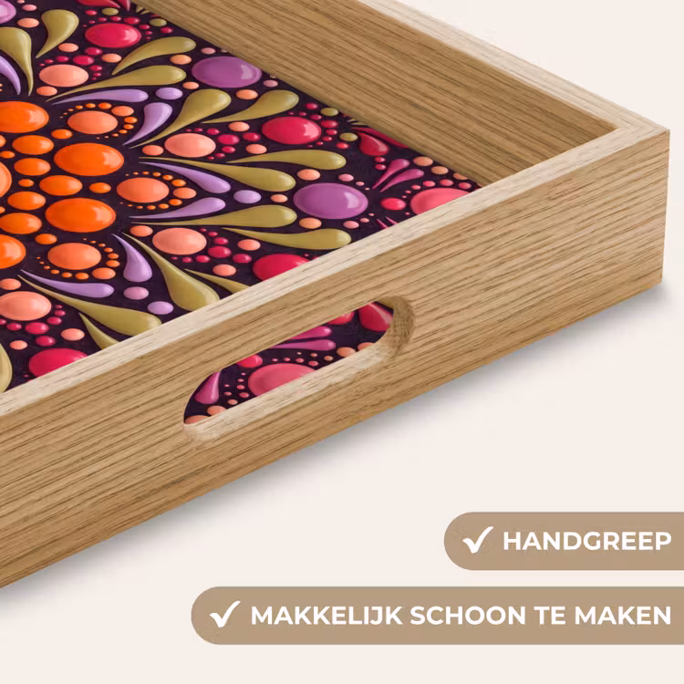 Dienblad - Patroon - Stippen - Abstract - Modern - Kleurrijk — 5
