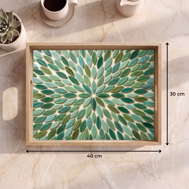 Dienblad - Patroon - Blad - Groen - Abstract — 9