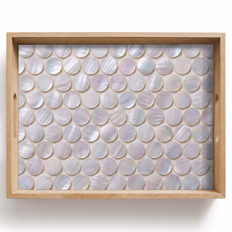 Dienblad - Patroon - Cirkels - Abstract - Modern - Wit — 1