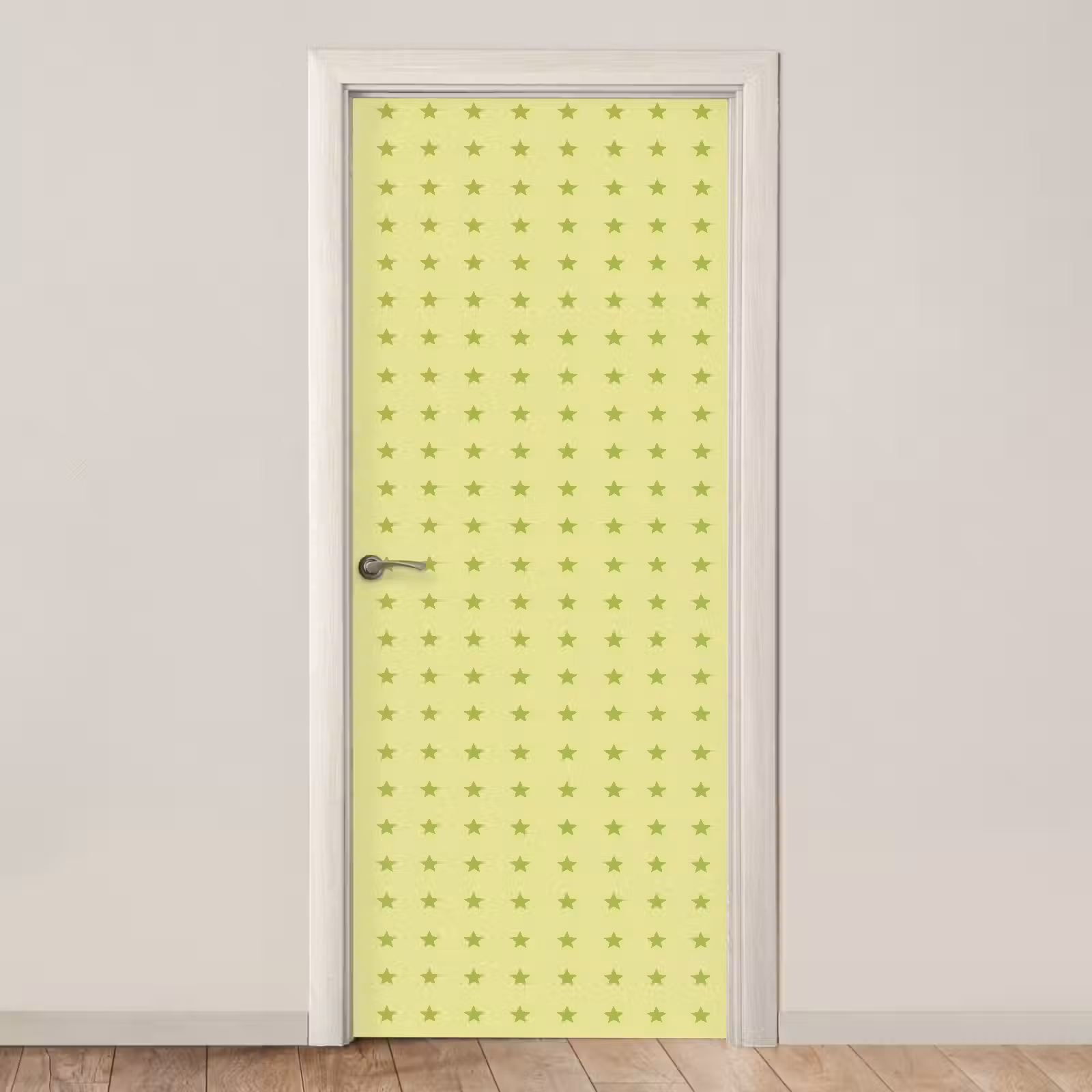 Deursticker - Sterren - Patroon - Groen — 1