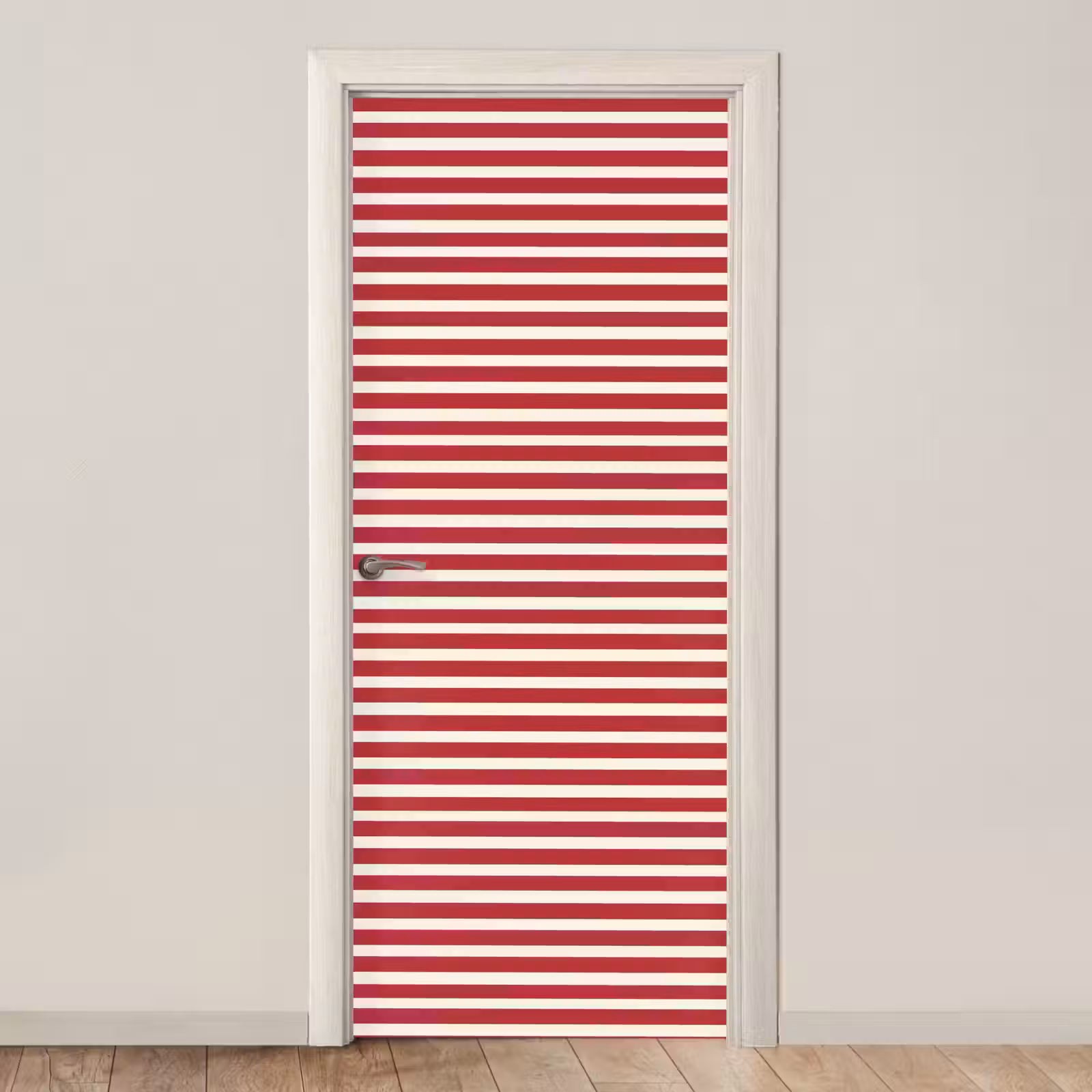 Deursticker - Strepen - Patroon - Rood — 1