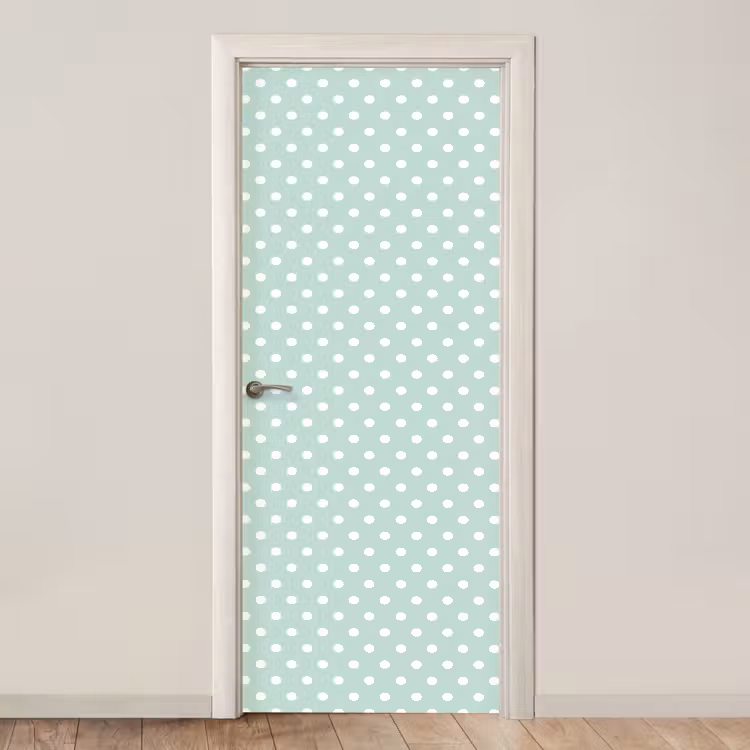 Deursticker - Klassiek - Polka - Groen — 1