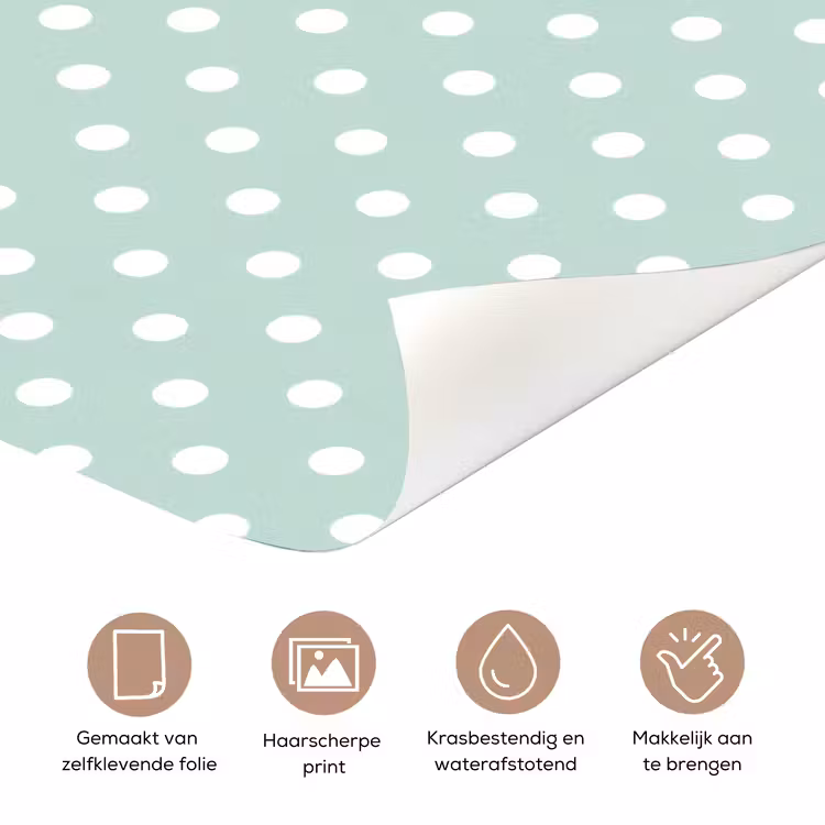Deursticker - Klassiek - Polka - Groen — 3