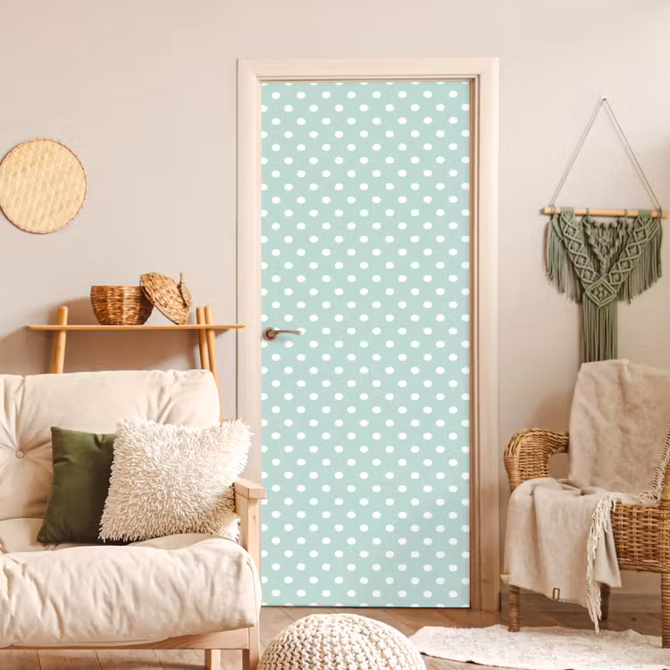 Deursticker - Klassiek - Polka - Groen — 4