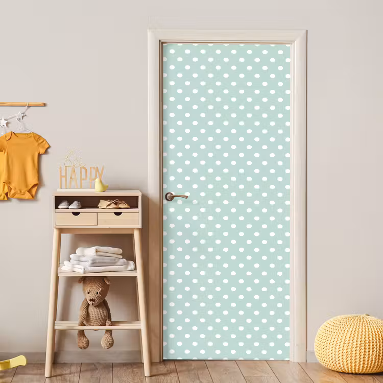 Deursticker - Klassiek - Polka - Groen — 6