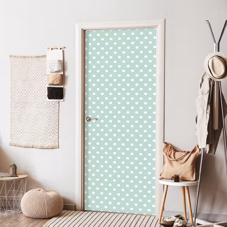 Deursticker - Klassiek - Polka - Groen — 8