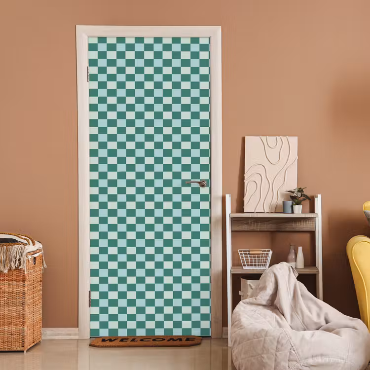 Deursticker - Schaak - Klassiek - Groen — 2