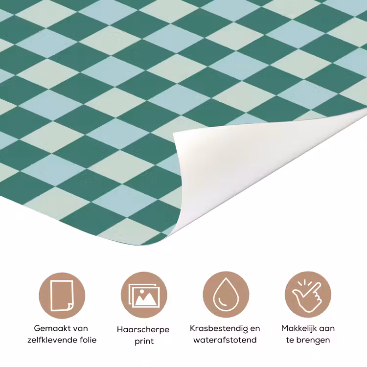 Deursticker - Schaak - Klassiek - Groen — 3