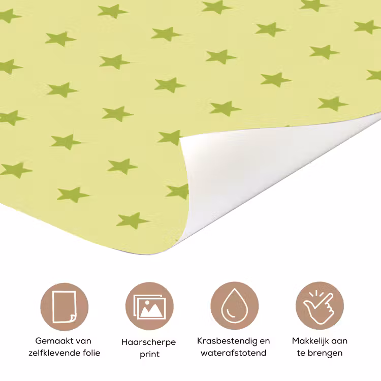Deursticker - Sterren - Patroon - Groen — 3