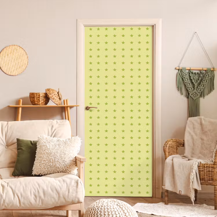 Deursticker - Sterren - Patroon - Groen — 4