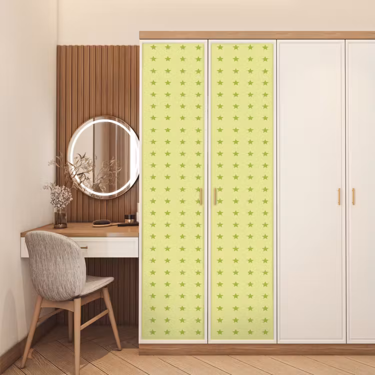 Deursticker - Sterren - Patroon - Groen — 5