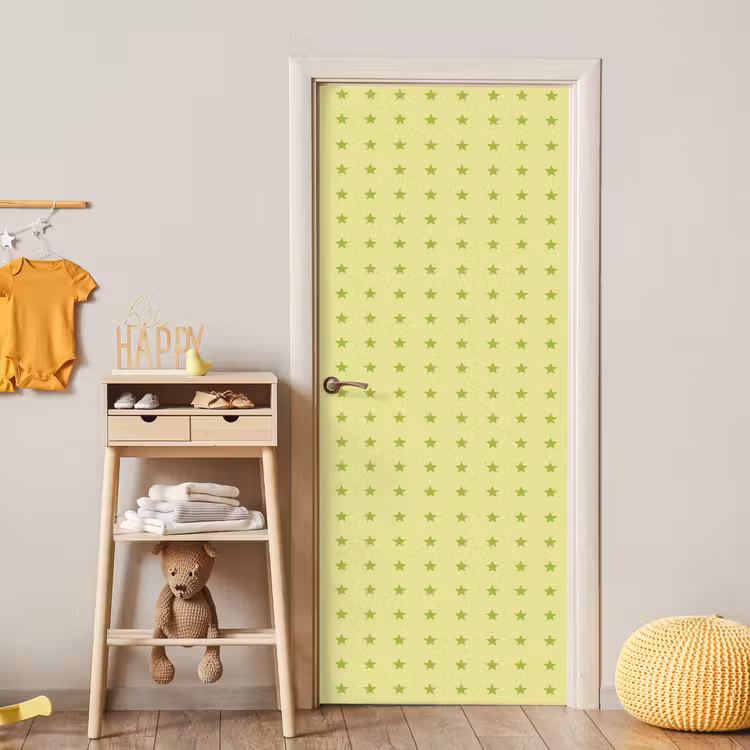 Deursticker - Sterren - Patroon - Groen — 6