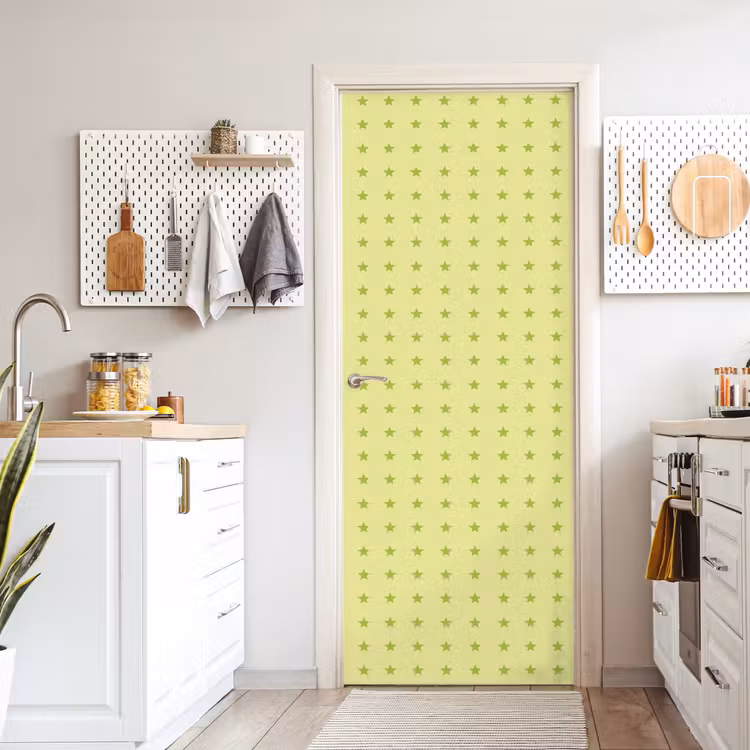 Deursticker - Sterren - Patroon - Groen — 7