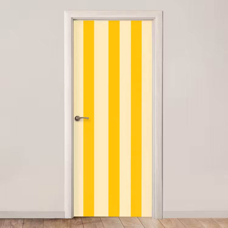 Deursticker - Strepen - Klassiek - Geel — 1