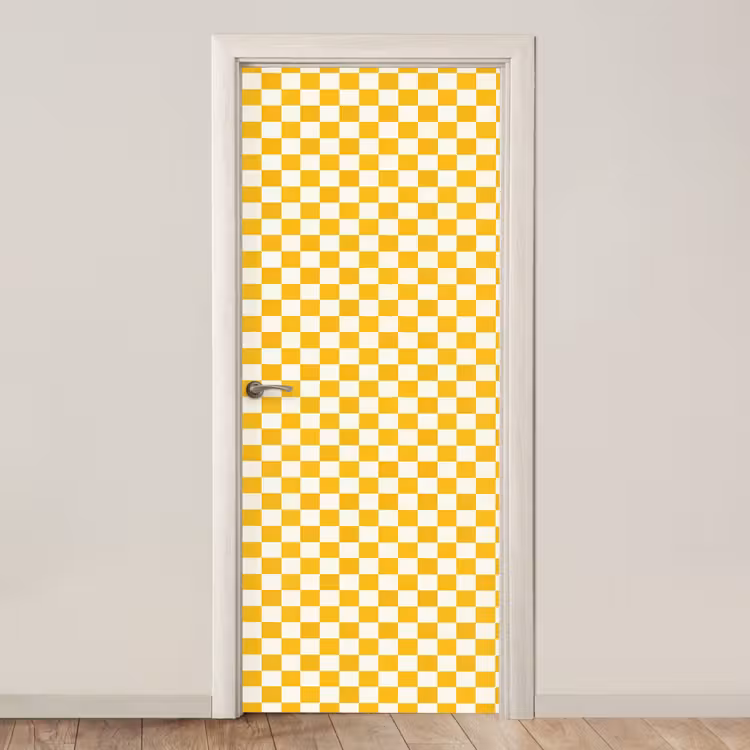 Deursticker - Traditioneel - Patroon - Geel — 1
