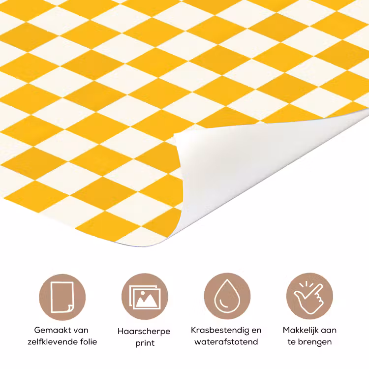 Deursticker - Traditioneel - Patroon - Geel — 3