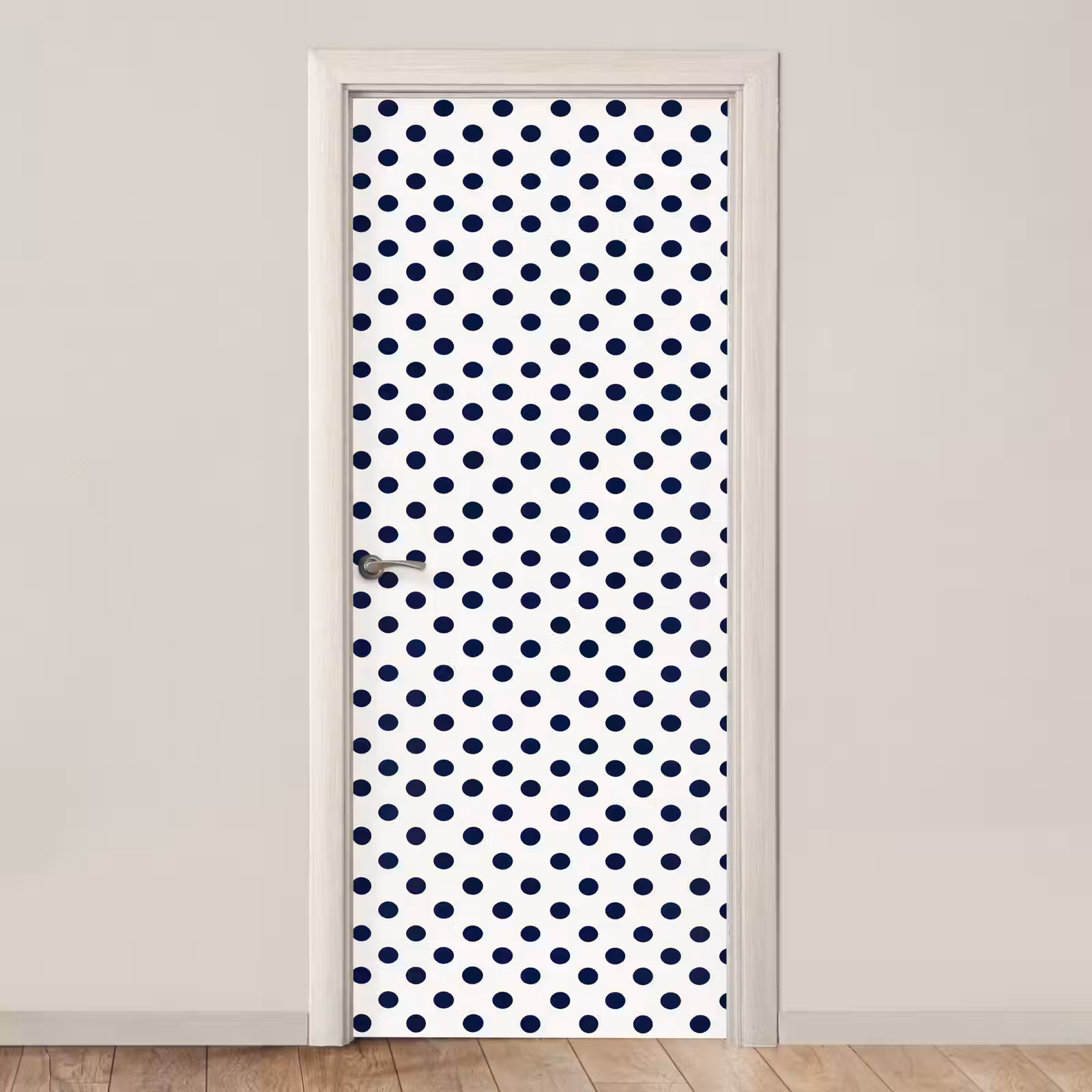 Deursticker - Klassiek - Stippen - Blauw — 1