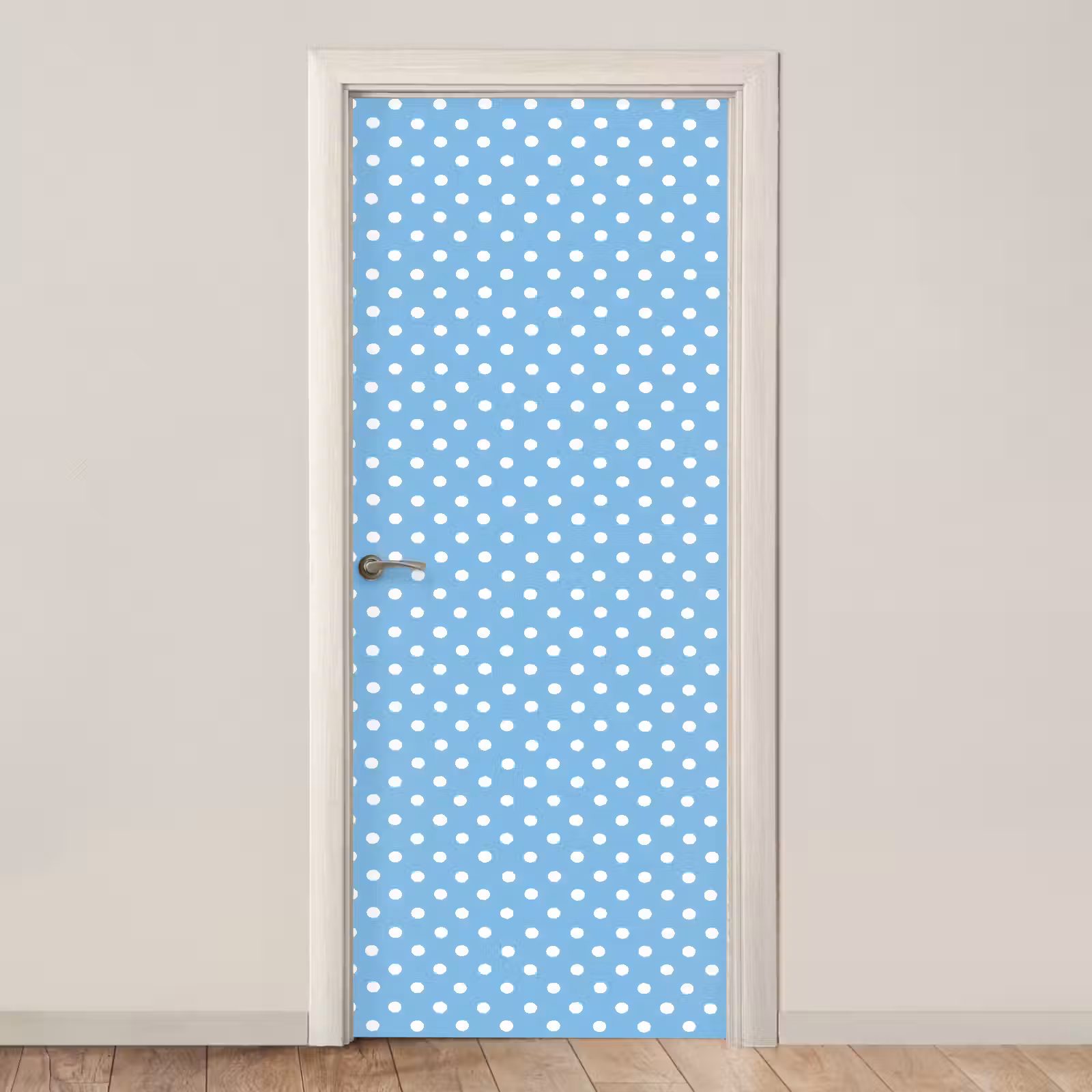 Deursticker - Polka - Dots - Blauw — 1