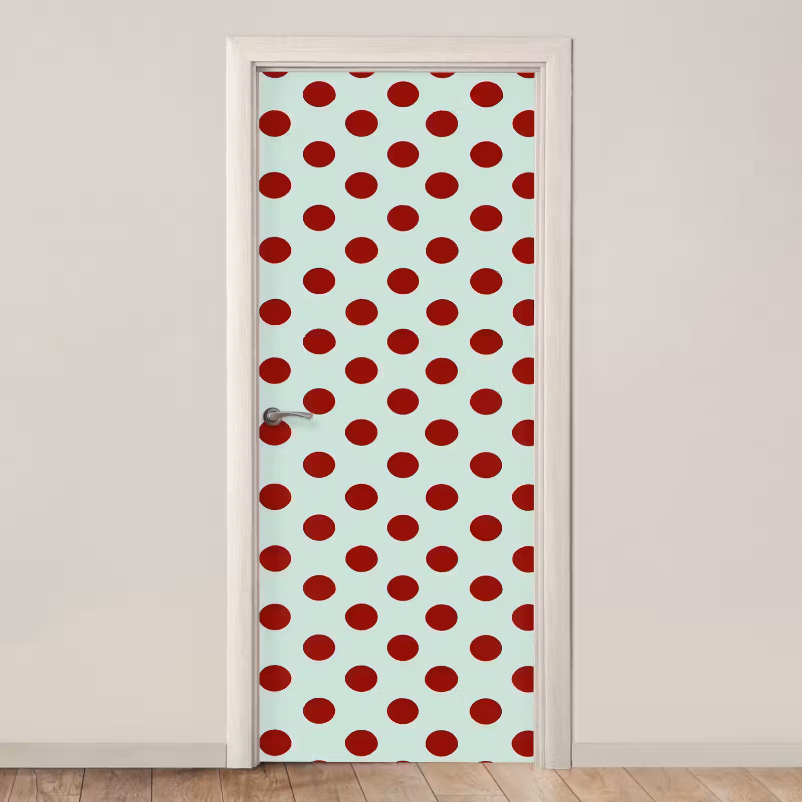 Deursticker - Polka - Dots - Rood — 1