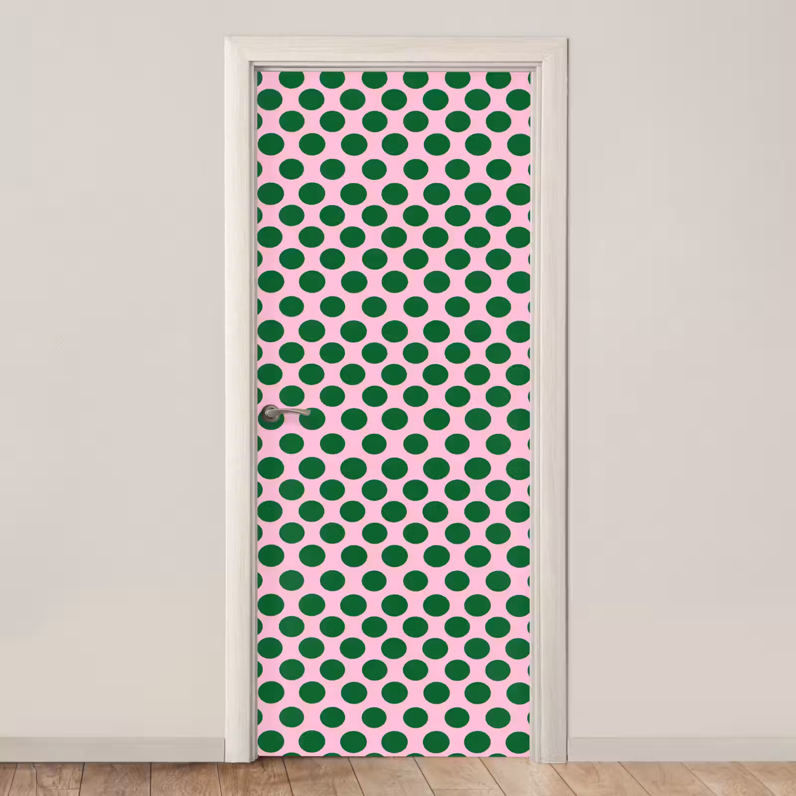 Deursticker - Polkadots - Patroon - Groen — 1