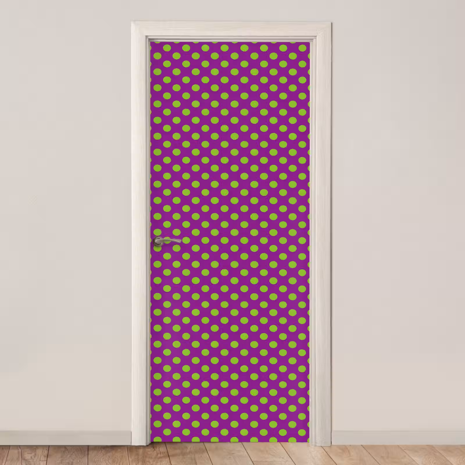 Deursticker - Stippen - Klassiek - Groen — 1