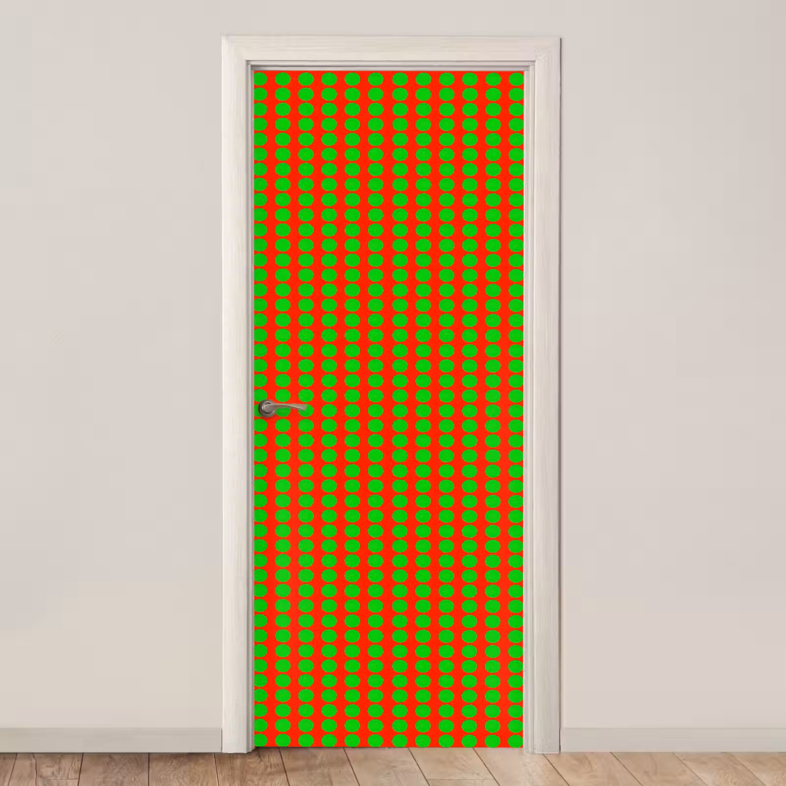 Deursticker - Stippen - Patroon - Groen — 1