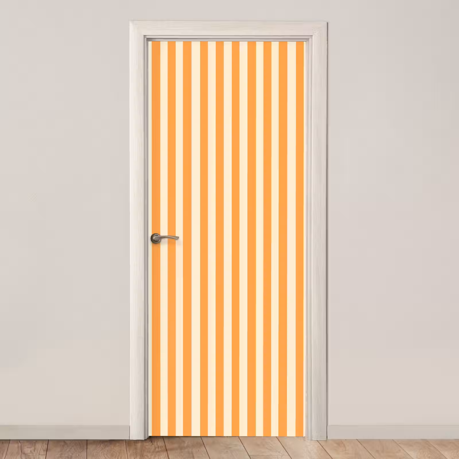 Deursticker - Strepen - Patroon - Oranje — 1