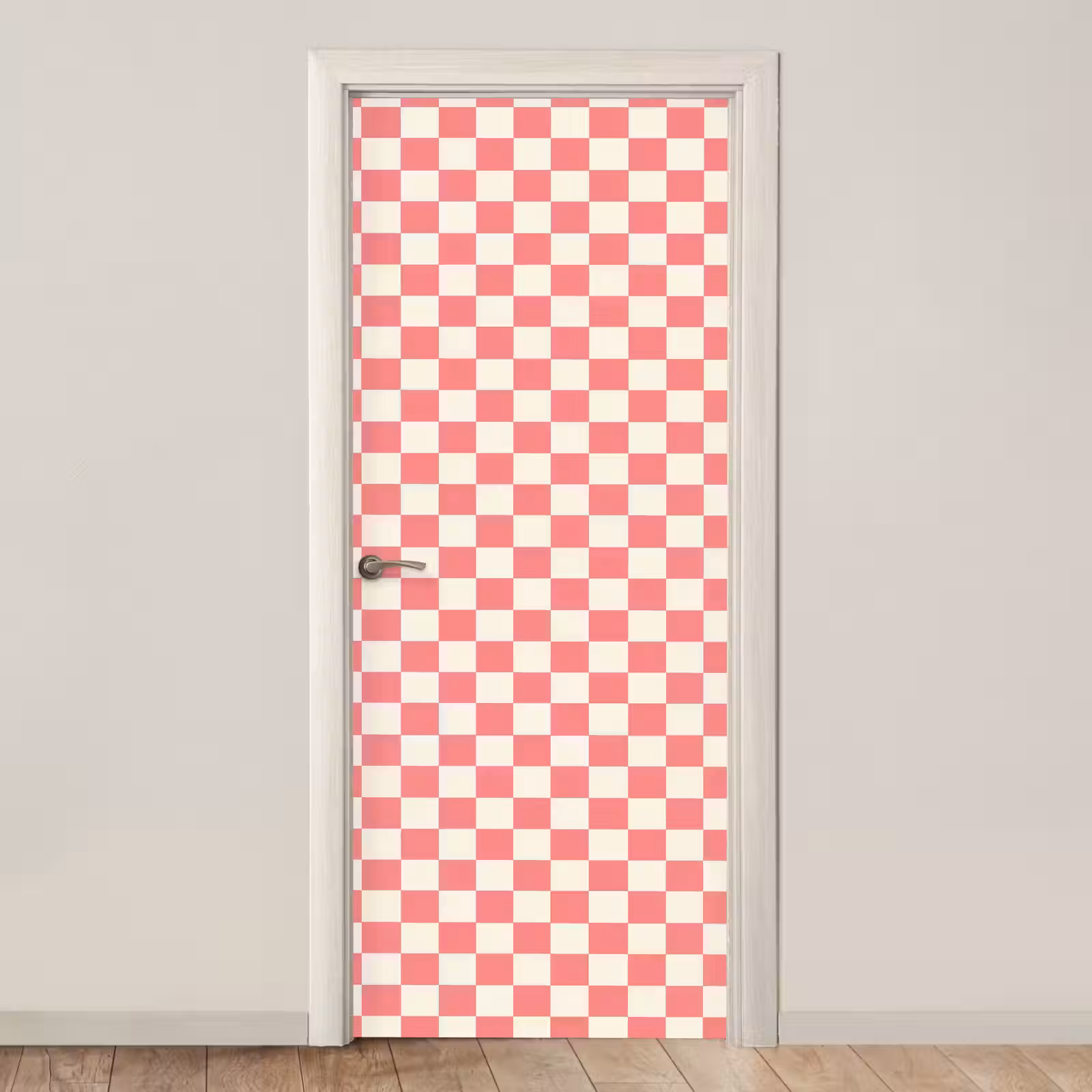 Deursticker - Traditioneel - Patroon - Roze — 1