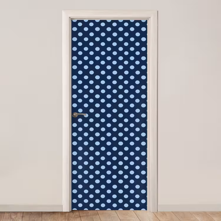 Deursticker - Klassiek - Dots - Blauw — 1