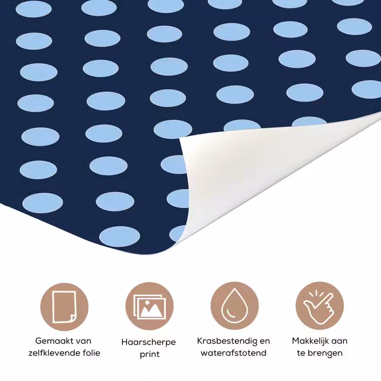 Deursticker - Klassiek - Dots - Blauw — 3