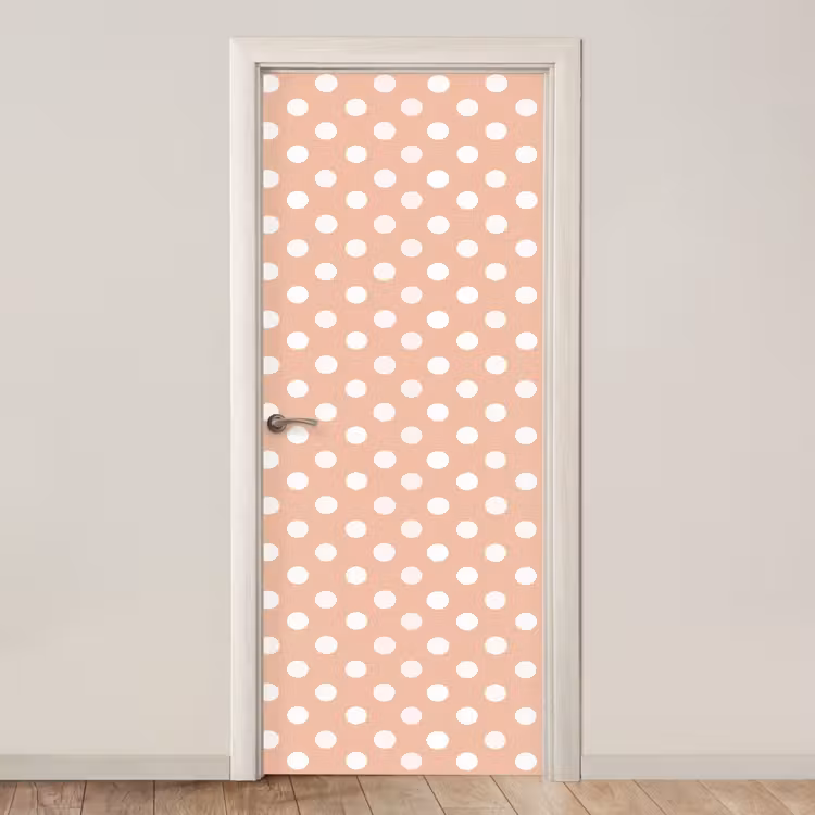 Deursticker - Klassiek - Polka - Perzik — 1