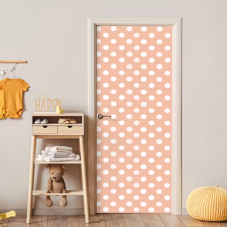Deursticker - Klassiek - Polka - Perzik — 6