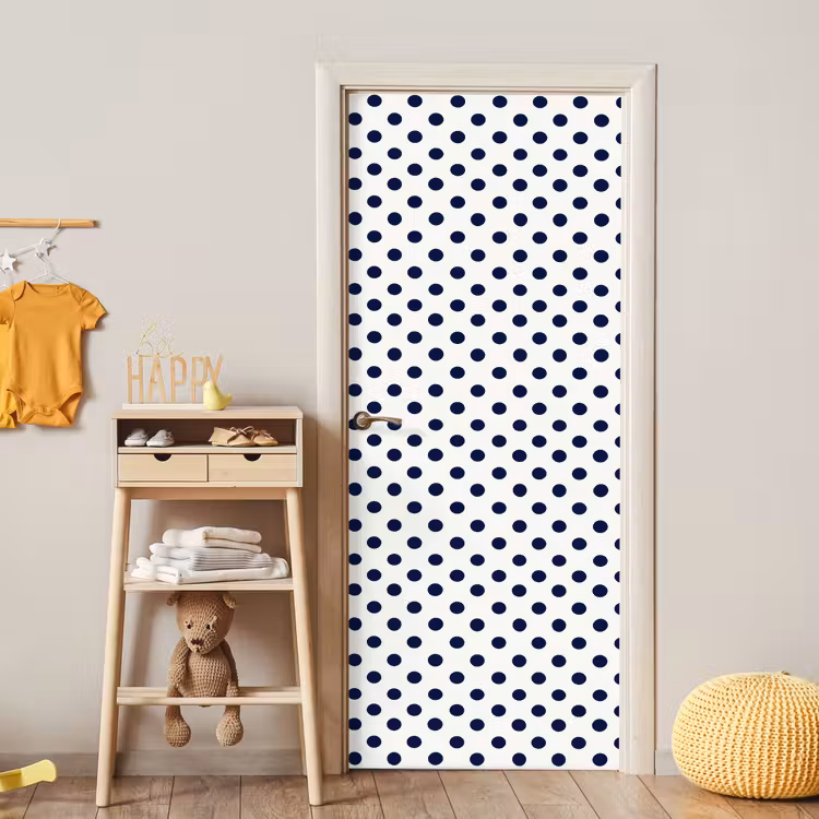 Deursticker - Klassiek - Stippen - Blauw — 6