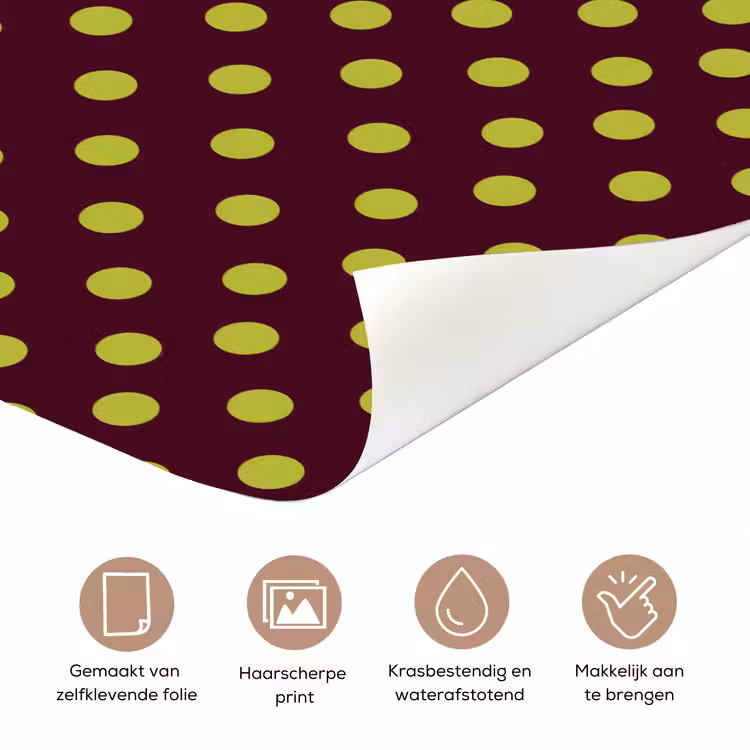 Deursticker - Klassiek - Stippen - Groen — 3
