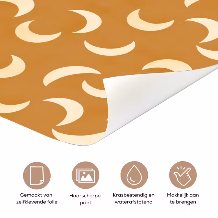 Deursticker - Manen - Patroon - Oker — 3