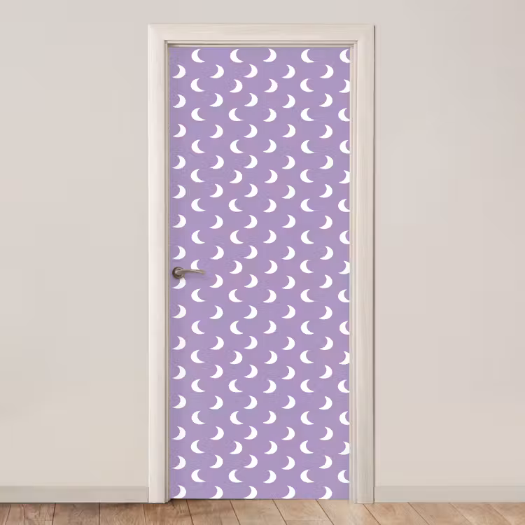 Deursticker - Manen - Patroon - Paars — 1