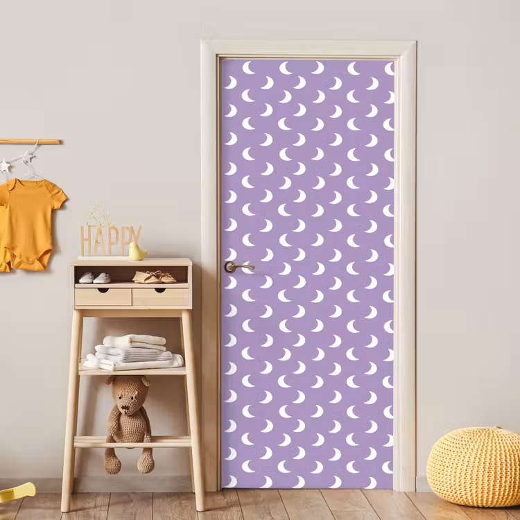 Deursticker - Manen - Patroon - Paars — 6
