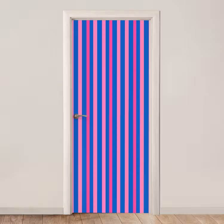 Deursticker - Modern - Optisch - Roze — 1