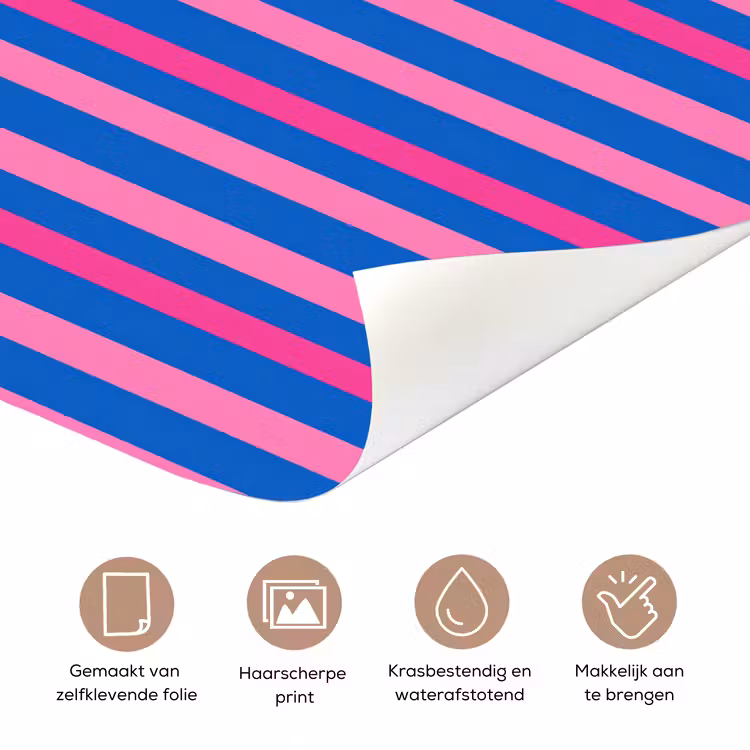 Deursticker - Modern - Optisch - Roze — 3
