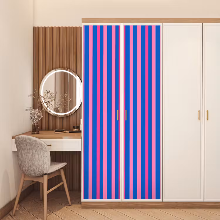 Deursticker - Modern - Optisch - Roze — 5