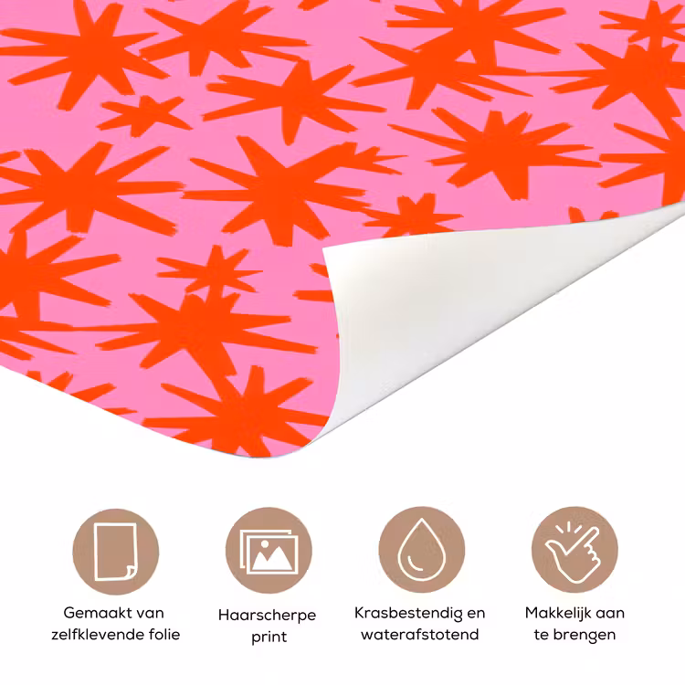 Deursticker - Modern - Sterren - Roze — 3